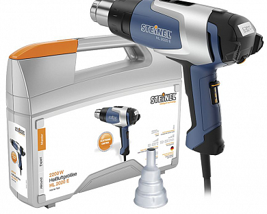 Термовоздуходувка HL 2020 E (2200W  80-630°C 150/300/500 л/мин ЖК-дисплей) пласт. кейс Steinel
