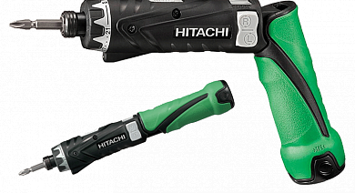 Отвертка аккум HiKOKI DB3DL2; 3,6V, 2х1,5А/ч, Li-ion, 1/4", 5Нм, 200/600об/мин, подсветка, кейс, 0,45кг