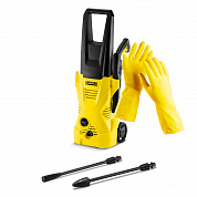 Мойка высокого давления Karcher K 2 + латексные хозяйственные перчатки