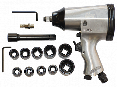 Пневмогайковерт PW312 1/2  дюйма+ удлинитель + 10 гол. Fubag