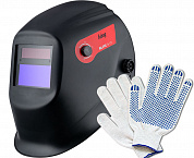 Маска сварщика Fubag Хамелеон BLITZ 9-13 с регулируемым фильтром + Перчатки хозяйственные