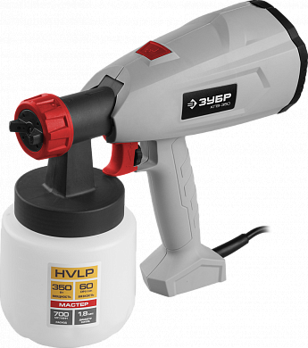 Краскопульт (краскораспылитель) ЗУБР КПЭ-350 HVLP