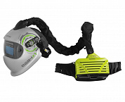 Комплект е3000 зеленый с маской сварщика е684 - (СИЗОД маска аккумулятор 10 часов поясной карабин для маски сумка для комплекта) Optrel