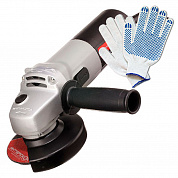 Угловая шлифовальная машина УШМ-115/800 Интерскол + Перчатки хозяйственные