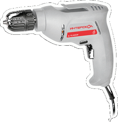 Безударная профессиональная дрель ИНТЕРСКОЛ Д-10/420ЭР