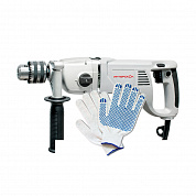 Дрель ударная Интерскол ДУ-22/1200ЭРП2, 1200 Вт, патрон: кулачковый реверс + Перчатки хозяйственные