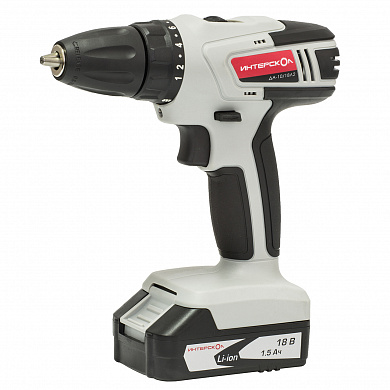 Аккумуляторная дрель-шуруповерт ДА-10/18Л2 Интерскол