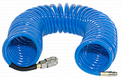 Шланг спиральный с фитингами рапид полиуретан 15бар 8x12мм 10м FUBAG