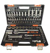 Набор инструментов, 1/2", 1/4", CrV, пластиковый кейс 94 предметов Вихрь