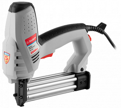Пистолет скобозабивной (степлер) с регулятором силы удара ЗУБР ЗСП-2000